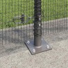 Clôture en fil soudé avec base en béton 50 x 1,2 m Gris Maille 623466623466