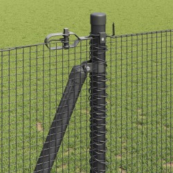 Clôture en fil soudé avec base en béton 50 x 1,2 m Gris Maille 623466623466