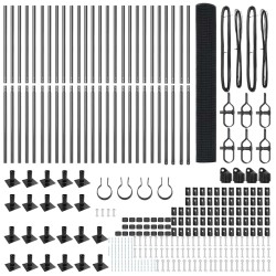 Clôture en fil soudé avec base en béton 50 x 1,2 m Gris Maille 623466623466