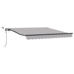 Auvent rétractable Gris clair 300 x 250 cm Polyester 623468623468