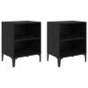 Cabinet de chevet 2 pcs Chêne noir 40 x 30 x 50 cm 623469623469