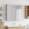 Armoire Miroir de Salle de Bain Chêne artisan 70 x 14,5 x 70 cm 623474623474