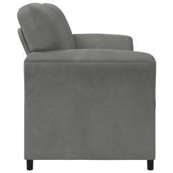 Sofa 3 places Gris foncé 198 x 83 x 95 cm Velours 623476623476