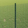 Clôture en fil soudé avec poteaux 10 x 1 m Acier galvanisé Vert 623478623478