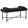 Banc capitonné à boutons avec coussins Noir 110 x 40 x 46 cm 623479623479