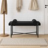 Banc capitonné à boutons avec coussins Noir 110 x 40 x 46 cm 623479623479