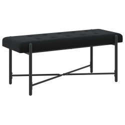 Banc capitonné à boutons avec coussins Noir 110 x 40 x 46 cm 623479623479