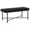 Banc capitonné à boutons avec coussins Noir 110 x 40 x 46 cm 623479623479