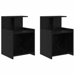 Cabinet de chevet 2 pcs Chêne noir 40 x 35 x 60 cm 623480623480