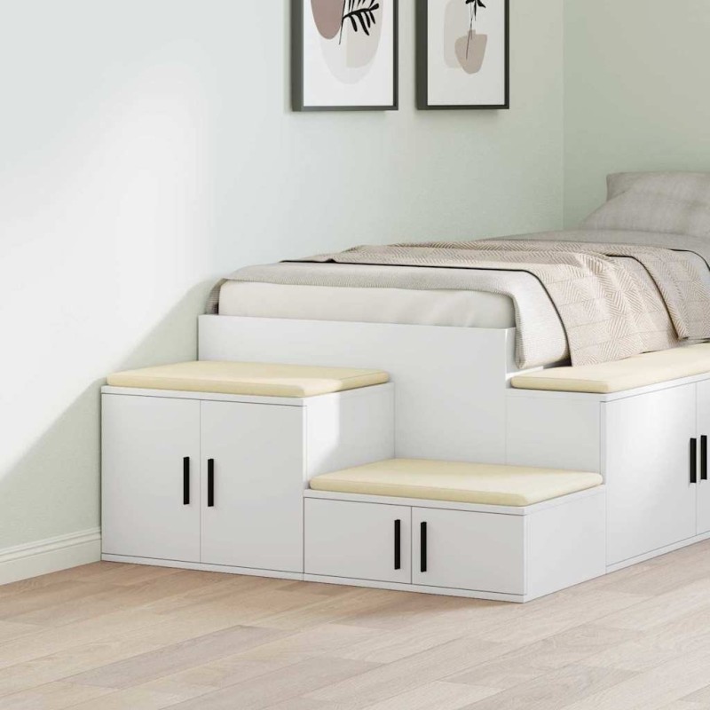 Armoire de rangement 2 pcs Blanc 118 x 41 x 40 cm 623485623485
