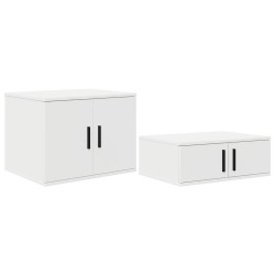 Armoire de rangement 2 pcs Blanc 118 x 41 x 40 cm 623485623485