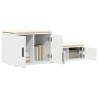 Armoire de rangement 2 pcs Blanc 118 x 41 x 40 cm 623485623485