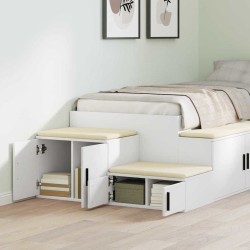 Armoire de rangement 2 pcs Blanc 118 x 41 x 40 cm 623485623485