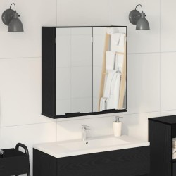 Armoire Miroir Chêne noir 64 x 20 x 67 cm Bois d'ingénierie 623490623490