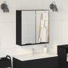 Armoire Miroir Chêne noir 64 x 20 x 67 cm Bois d'ingénierie 623490623490