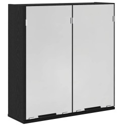 Armoire Miroir Chêne noir 64 x 20 x 67 cm Bois d'ingénierie 623490623490