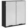 Armoire Miroir Chêne noir 64 x 20 x 67 cm Bois d'ingénierie 623490623490