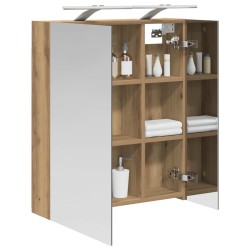 Armoire Miroir de Salle de Bain Chêne artisan 60 x 14,5 x 70 cm 623496623496