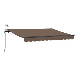 Auvent rétractable Taupe 300 x 250 cm Polyester 623497623497