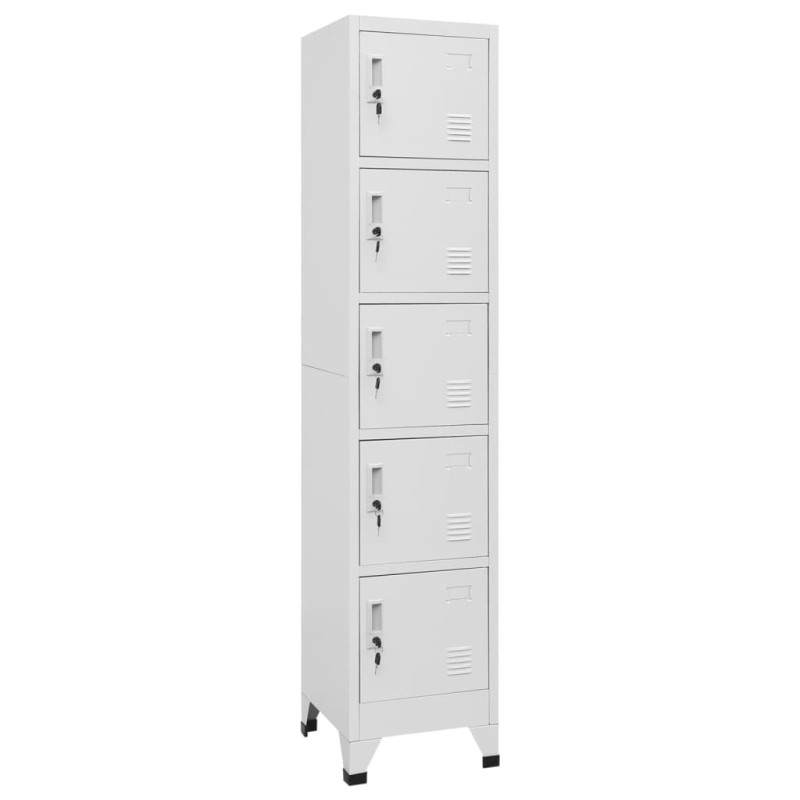 Armoire à casiers Gris Clair 38x40x180 cm Acier 623500623500