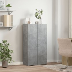 Armoire de classement gris béton 60x32x115 cm bois d'ingénierie 623503623503