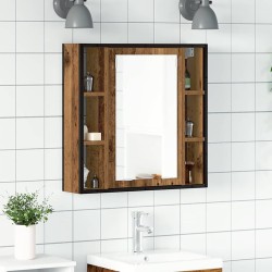 Armoire à miroir de salle de bain vieux bois bois d'ingénierie 623514623514