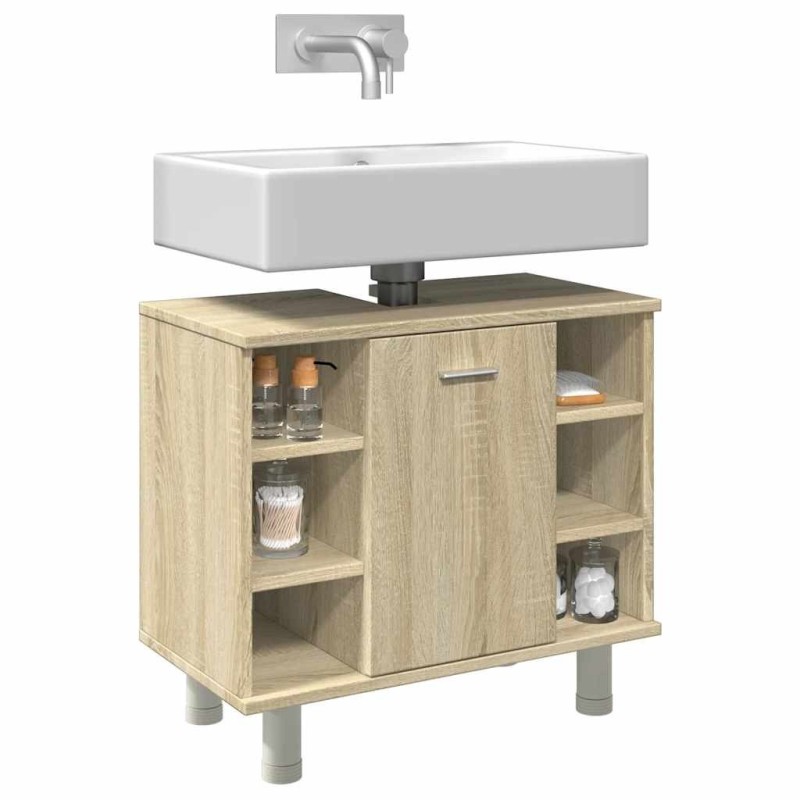 Armoire de salle de bain Chêne sonoma 60x32x53,5 cm Aggloméré 623518623518