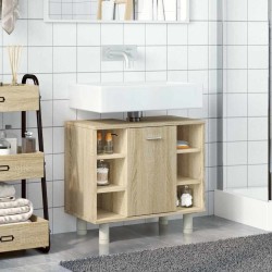 Armoire de salle de bain Chêne sonoma 60x32x53,5 cm Aggloméré 623518623518