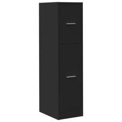 Armoire d'apothicaire noir 30x41x118 cm bois d'ingénierie 623519623519