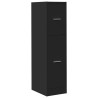 Armoire d'apothicaire noir 30x41x118 cm bois d'ingénierie 623519623519