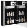 Armoire Miroir de Salle de Bain Chêne noir 33 x 11,5 x 50 cm 623521623521