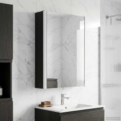Armoire Miroir de Salle de Bain Chêne noir 33 x 11,5 x 50 cm 623521623521