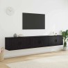 Ensemble de meuble TV mural 3 pcs Chêne noir 80 x 34,5 x 40 cm 623524623524