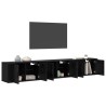 Ensemble de meuble TV mural 3 pcs Chêne noir 80 x 34,5 x 40 cm 623524623524