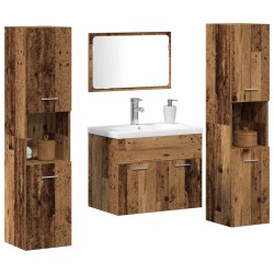 Ensemble de mobilier de salle de bain 4 pcs Bois Ancien 623525623525