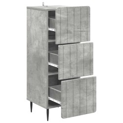 Armoire à tiroirs Gris béton 33 x 34,5 x 92 cm 623528623528