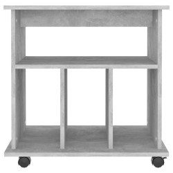 Armoire à roulettes Gris béton 60x45x60 cm Bois d’ingénierie 623531623531