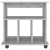 Armoire à roulettes Gris béton 60x45x60 cm Bois d’ingénierie 623531623531
