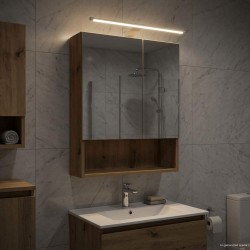 Armoire Miroir de Salle de Bain Chêne artisan 50 x 14,5 x 70 cm 623532623532