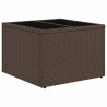 Ensemble de canapé de jardin 7 pcs avec coussins marron résine tressée 623541623541