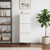 Armoire à tiroirs Blanc brillant 33 x 34,5 x 92 cm 623547623547