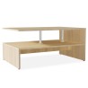 Table basse Bois d'ingénierie 90x59x42 cm Chêne 623562623562