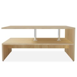 Table basse Bois d'ingénierie 90x59x42 cm Chêne 623562623562