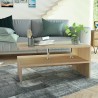 Table basse Bois d'ingénierie 90x59x42 cm Chêne 623562623562