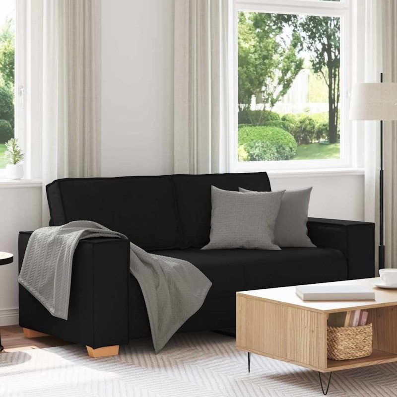 Canapé 2 places Noir 180x78x84 cm Tissu 623568623568