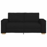 Canapé 2 places Noir 180x78x84 cm Tissu 623568623568