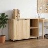 Cabinet roulant Marron 100 x 39 x 65,5 cm Bois de Pin Massif 623569623569