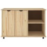 Cabinet roulant Marron 100 x 39 x 65,5 cm Bois de Pin Massif 623569623569