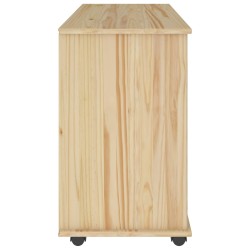 Cabinet roulant Marron 100 x 39 x 65,5 cm Bois de Pin Massif 623569623569