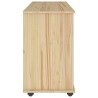Cabinet roulant Marron 100 x 39 x 65,5 cm Bois de Pin Massif 623569623569